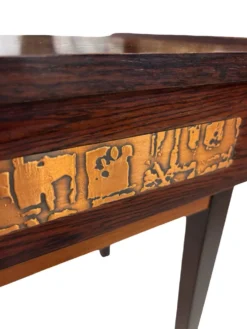Commode vintage danoise en palissandre et laiton