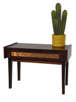 Commode vintage danoise en palissandre et laiton