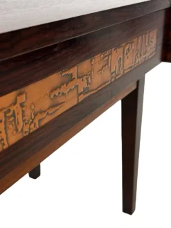 Commode vintage danoise en palissandre et laiton