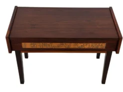 Commode vintage danoise en palissandre et laiton