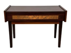Commode vintage danoise en palissandre et laiton