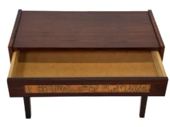 Commode vintage danoise en palissandre et laiton