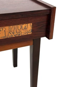 Commode vintage danoise en palissandre et laiton