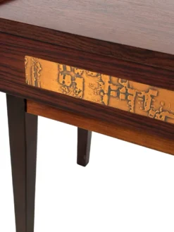 Commode vintage danoise en palissandre et laiton