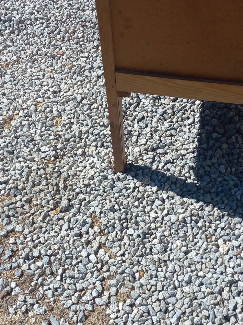 Commode vintage en chêne blond pieds compas 4 tiroirs des années 50