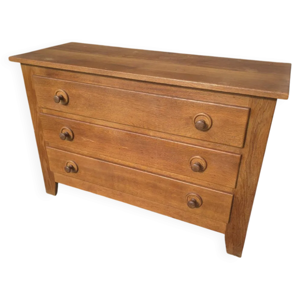 Commode Vintage en chêne massif des années 60