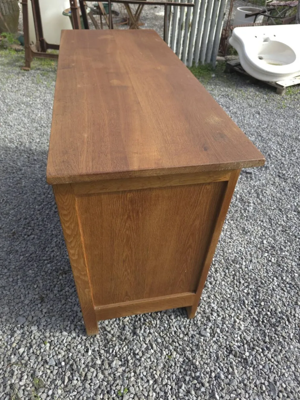 Commode Vintage en chêne massif des années 60