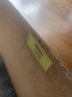 Commode vintage en noyer DDR, années 1960