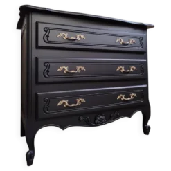 Commode vintage noire
