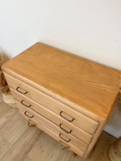 Commode vintage, pieds compas