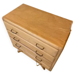 Commode vintage, pieds compas