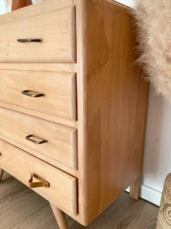 Commode vintage, pieds compas