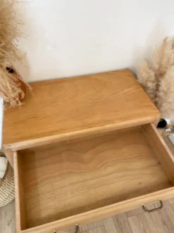 Commode vintage, pieds compas