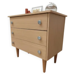 Commode vintage poignées argenté