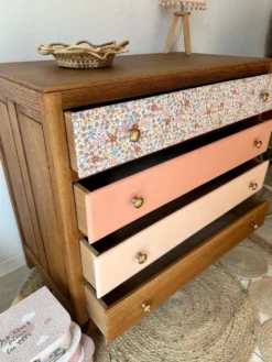 Commode vintage rénovée