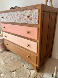 Commode vintage rénovée