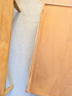 Commode vintage rénovée, années 50 60, style scandinave et moderniste
