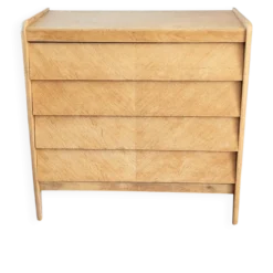 Commode vintage rénovée, années 50 60, style scandinave et moderniste