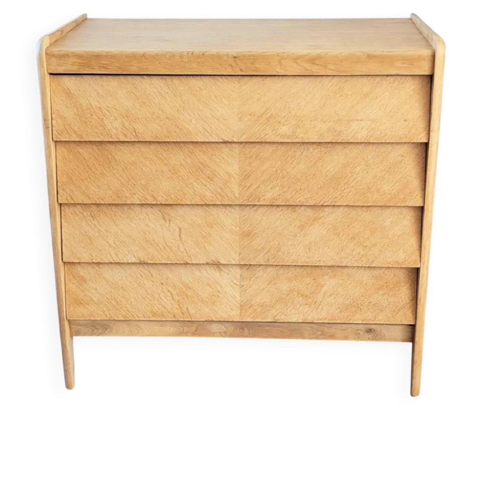 Commode vintage rénovée, années 50 60, style scandinave et moderniste