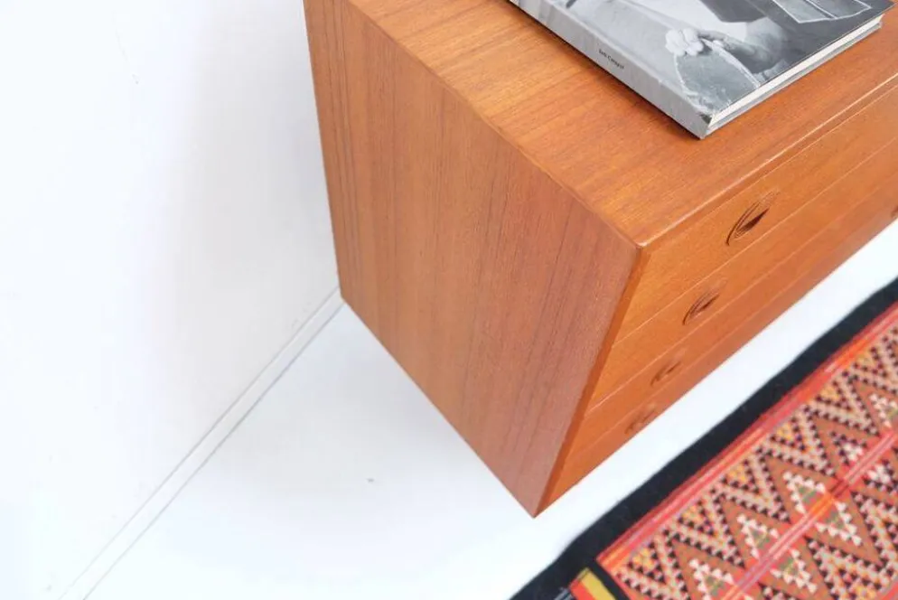 Commode vintage rétro années 60-70 HG Møbler en teck, style années 60-70.