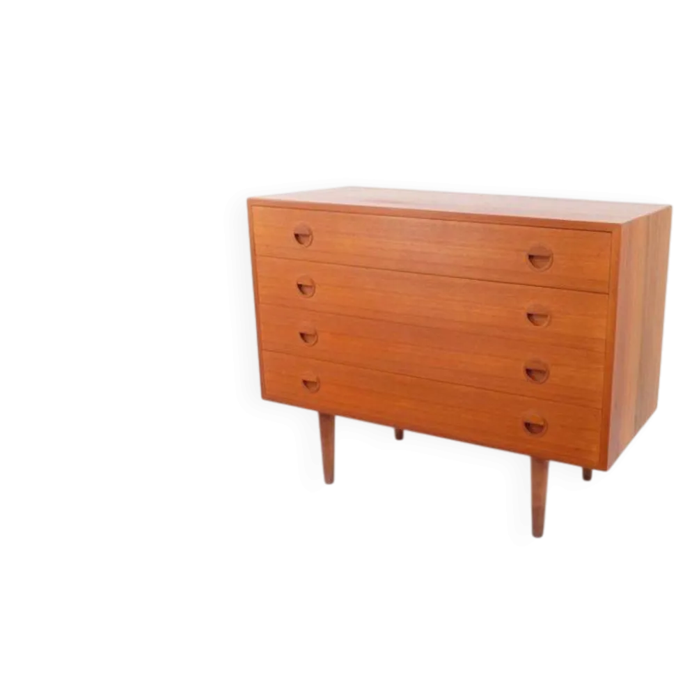 Commode vintage rétro années 60-70 HG Møbler en teck, style années 60-70.
