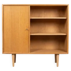 Commode vintage, étagère, buffet, chêne, milieu du siècle années 1960