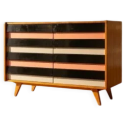 Commode vintage tchèque U-453 par Jiří Jiroutek pour Interiér Praha, années 1960, 110 × 45 × 76 cm