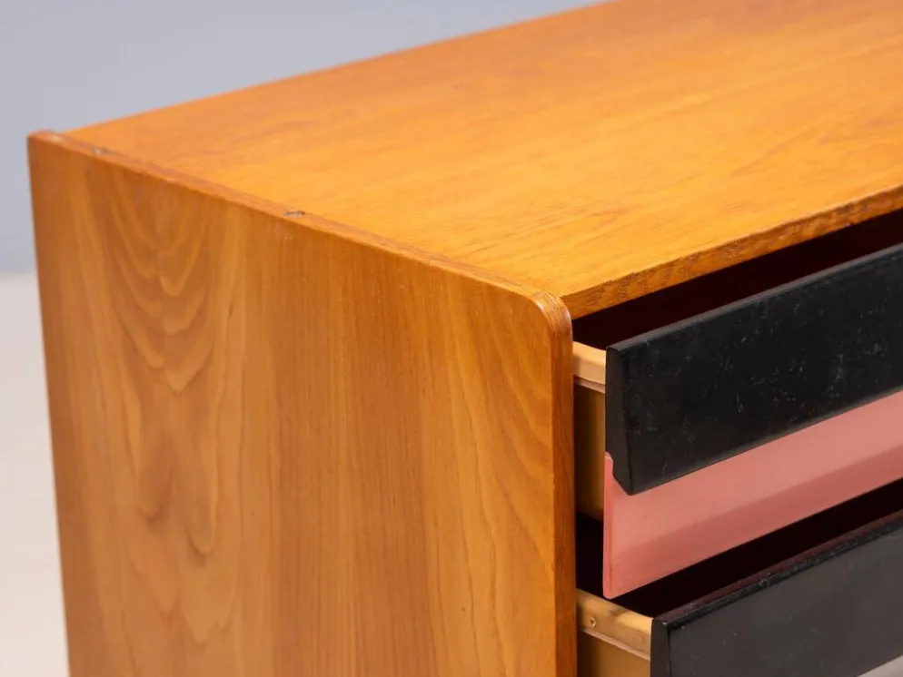Commode vintage tchèque U-453 par Jiří Jiroutek pour Interiér Praha, années 1960, 110 × 45 × 76 cm