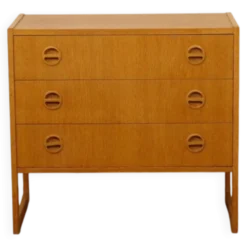 Commode vintage | 3 tiroirs | Arne Wahl Iversen | Chêne