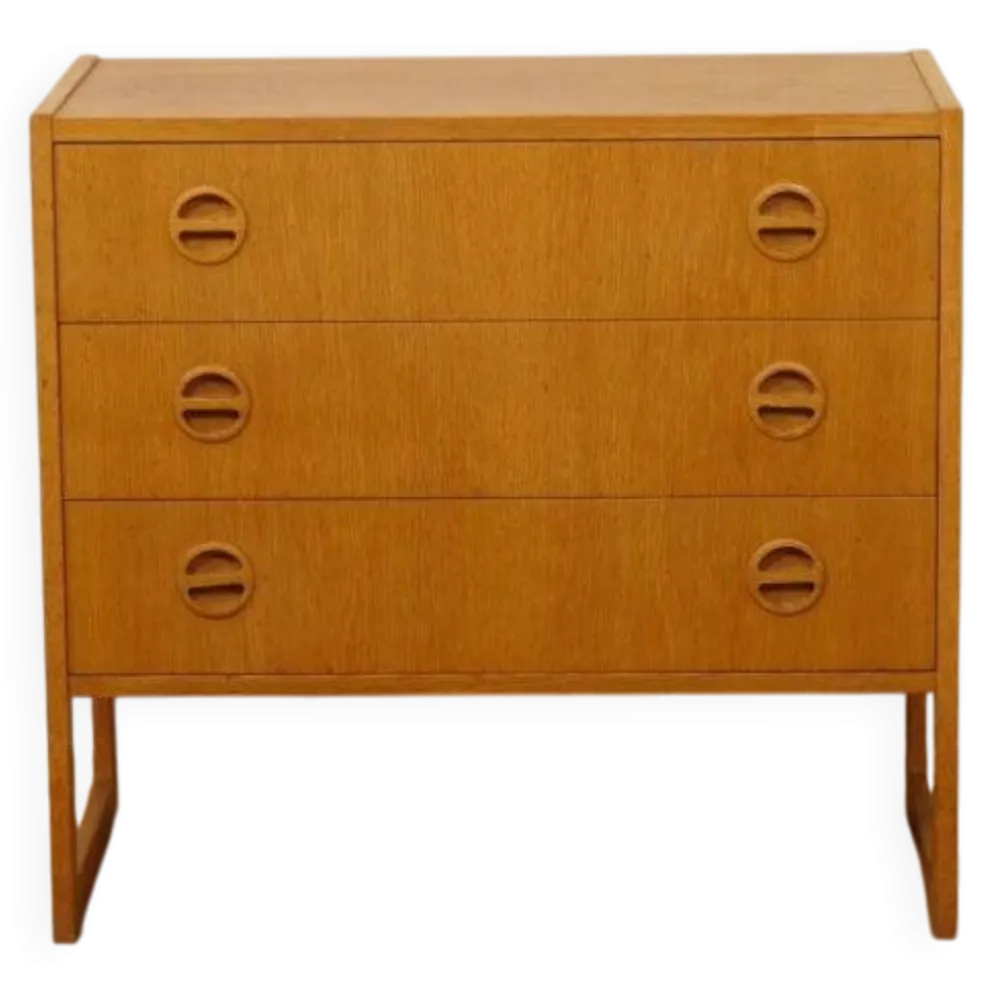 Commode vintage | 3 tiroirs | Arne Wahl Iversen | Chêne