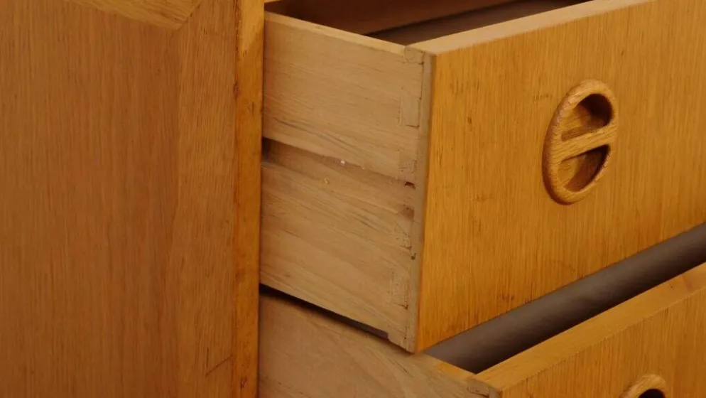 Commode vintage | 3 tiroirs | Arne Wahl Iversen | Chêne