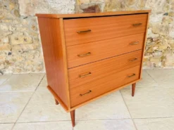 Commode vintage, 4 tiroirs, circa 1960s