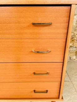 Commode vintage, 4 tiroirs, circa 1960s