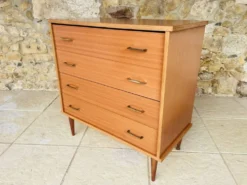 Commode vintage, 4 tiroirs, circa 1960s