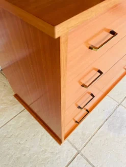 Commode vintage, 4 tiroirs, circa 1960s