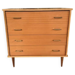 Commode vintage, 4 tiroirs, circa 1960s