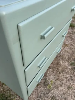 Commode vintage 1950 vert Fumé