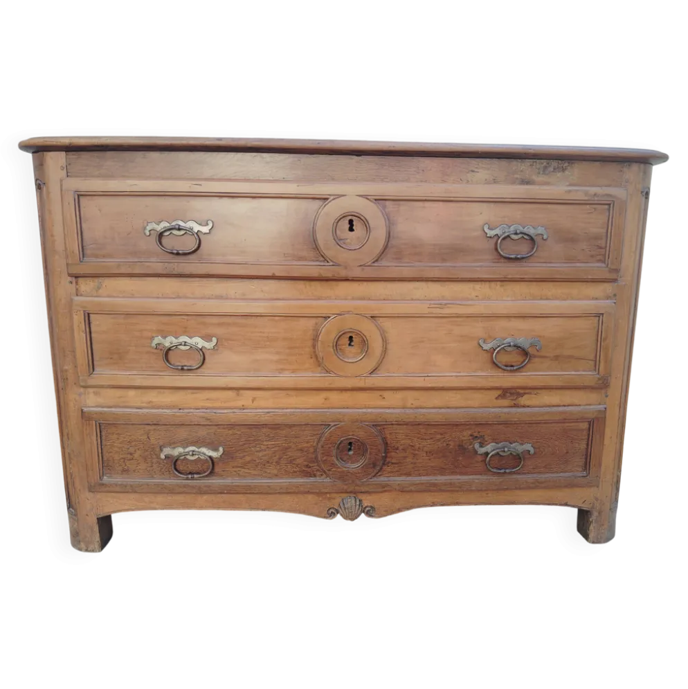 Commode XVIII façade 1/2 lune