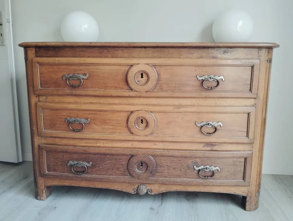 Commode XVIII façade 1/2 lune