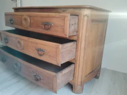 Commode XVIII façade 1/2 lune