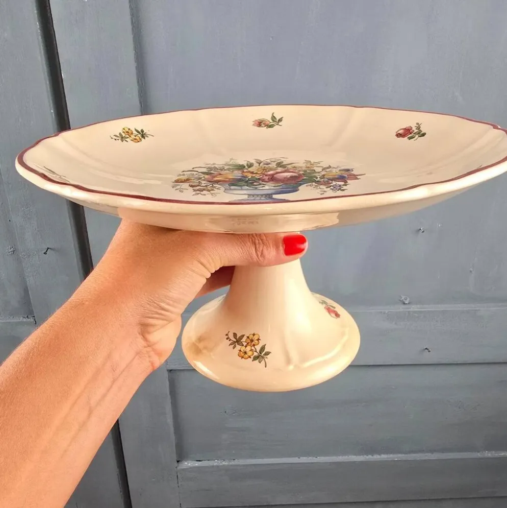 Compotier ancien Villeroy & Boch Mettlach Floralia 1577 – Saar Basin