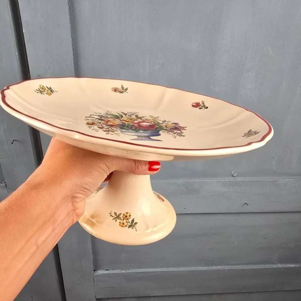 Compotier ancien Villeroy & Boch Mettlach Floralia 1577 – Saar Basin