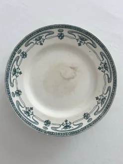 Compotier bas terre de fer art nouveau