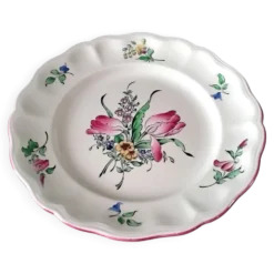 Compotier , coupe sur pied en demi porcelaine de Lunéville KG