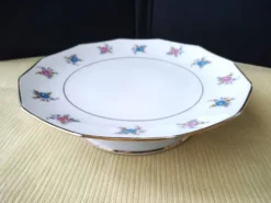 Compotier , coupe sur Pied en porcelaine de Limoges
