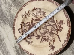 Compotier floral en Terre de Fer antique français – c.1890–1910