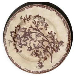 Compotier floral en Terre de Fer antique français – c.1890–1910