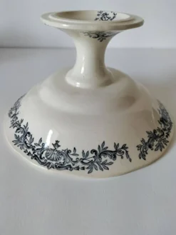 Compotier sur piédouche Longchamp, modèle Régent, période R. Charbonnier