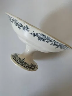 Compotier sur piédouche Longchamp, modèle Régent, période R. Charbonnier