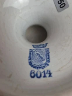Compotier terre de fer Saint-amand modèle 6014 – décor oriental bleu et doré